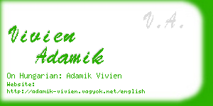 vivien adamik business card